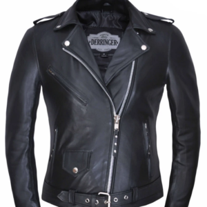 UNIK Ladies Premium Lambskin Leather Motorcycle Jacket - 6832-00-UN