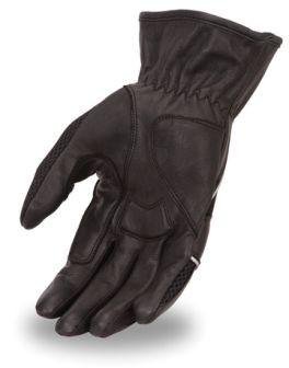 Leather and Mesh Motorcycle Gloves - Men's - Thunder - FR105GL-FM