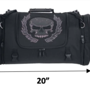 Textile Travel Bag - Reflective Skull - Motorcycle Luggage - 2474-00-UN