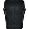 Leather Vest - Women's - Concealed Gun Pockets - Bling - LV8540-11-DL