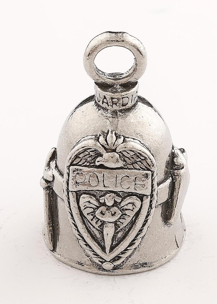 Police - Pewter - Motorcycle Guardian Bell® - Made In USA - SKU GB-POLICE-DS