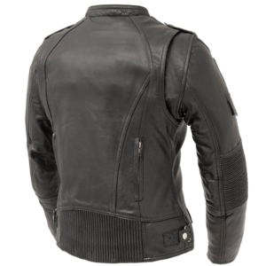 Leather Motorcycle Jacket - Women's - Black - Tantrum - FIL196SDMZ-FM