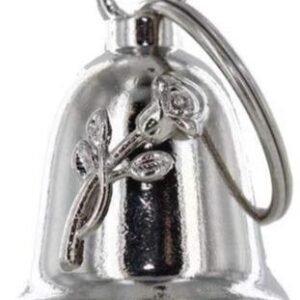 Single Rose - Chrome Motorcycle Ride Bell - SKU GRL-BLC32-DL