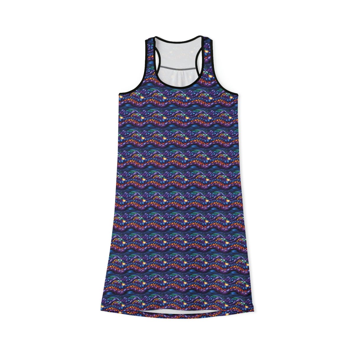 Diamond Abstract - Tiny Print - Multi Colors - Women's Racerback Dress (AOP)