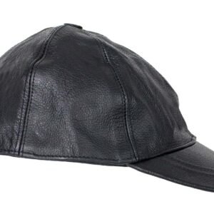 Leather Baseball Cap with Adjustable Back - SKU AC006-DL