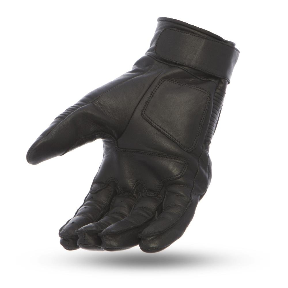 Leather Motorcycle Gloves - Men's - Rubber Knuckles - Cascade - FI215-FM