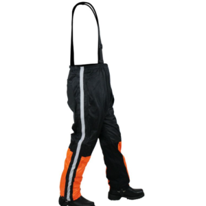 Rain Suit - Men's - Waterproof - Motorcycle - Orange and Black - RS30-ORANGE-DL