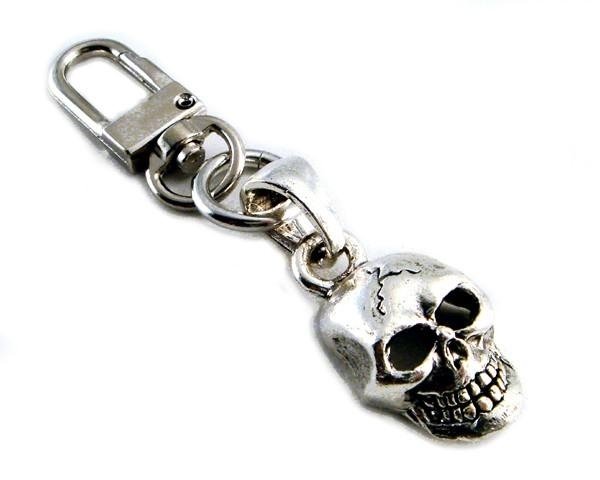 Clip On - Skull XL - Add To Your Wallet Chain and More - K-SKULLXL-DS