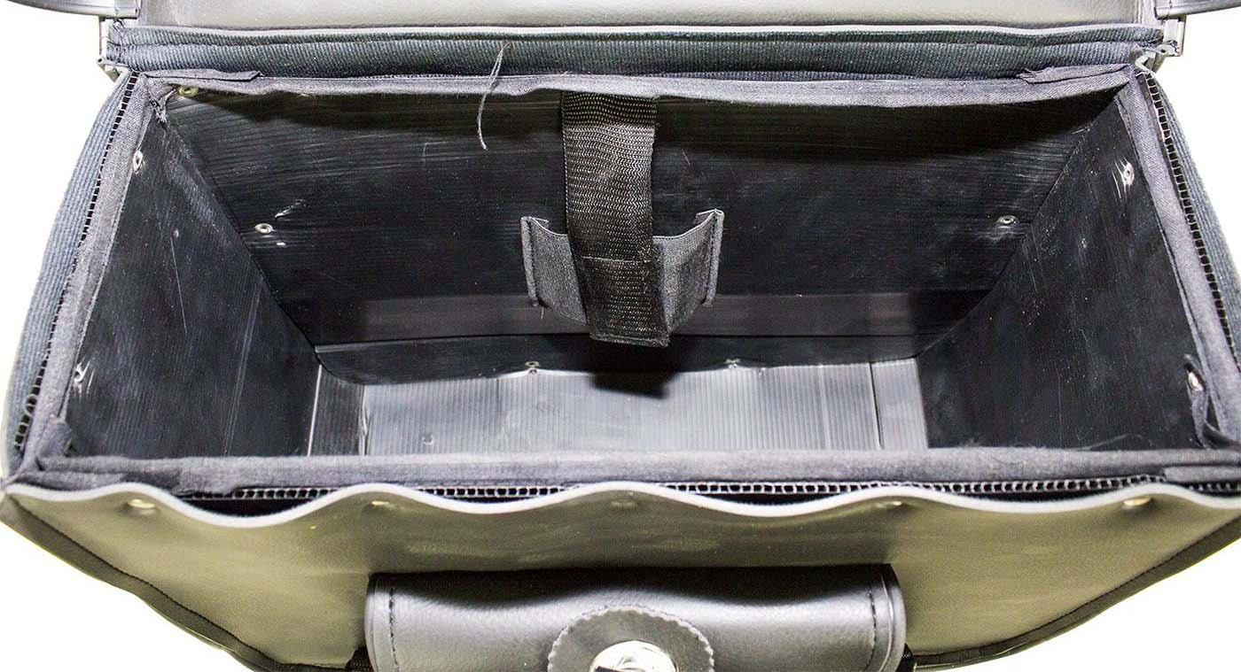Saddlebags - PVC - Conchos - Concealed Carry - Motorcycle Luggage - SD2011-NS-PV-DL