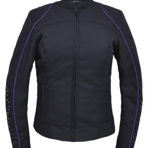UNIK Ladies Nylon Textile Jacket With Purple Wings - 3692-17-UN