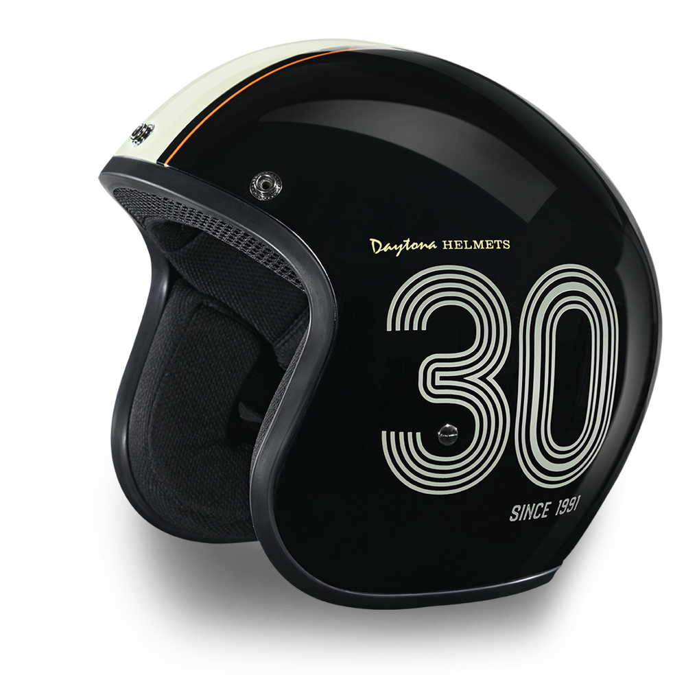 DOT Motorcycle Helmet - 30th Anniversary - Open Face - Daytona - DC6-DAY-DH