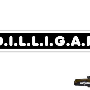 DILLIGAF Stickers - Motorcycle Helmet Stickers - Laptop Stickers - 1024-DILLIGAF-BIKER-x2-RVS