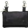 Leather Belt Bag - Black - Plain - Handbag - BAG35-PLAIN-DL