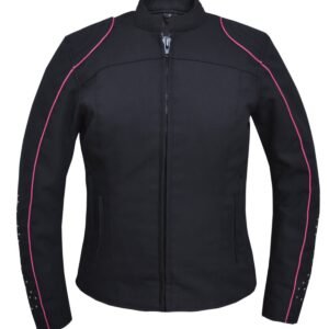 UNIK Ladies Nylon Textile Jacket With Hot Pink Wings - 3692-24-UN