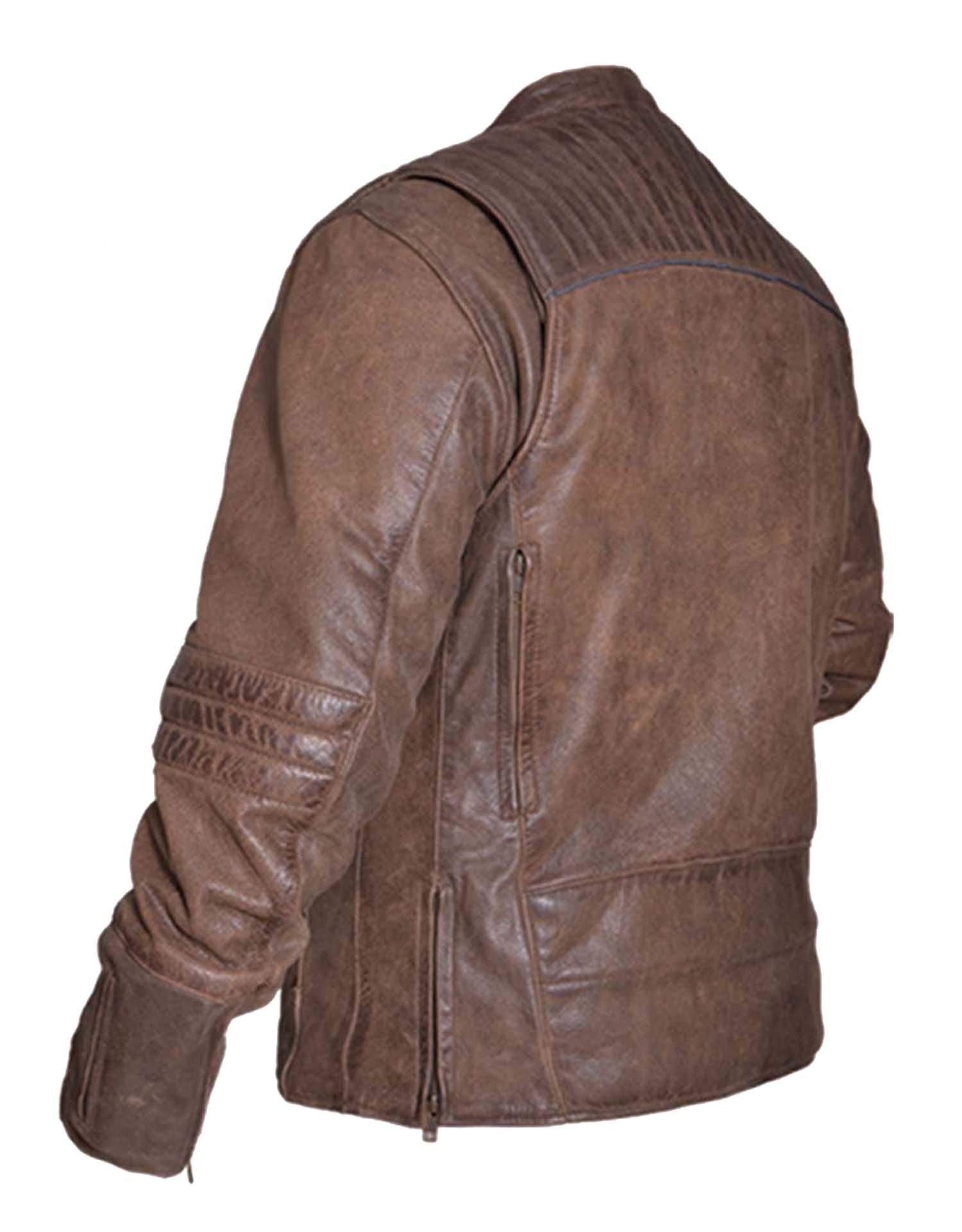 UNIK Men's Arizona Brown Premium Leather Motorcycle Jacket