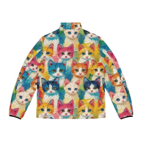 Colorful Cats - Multiple Colors - Men's Puffer Jacket (AOP)