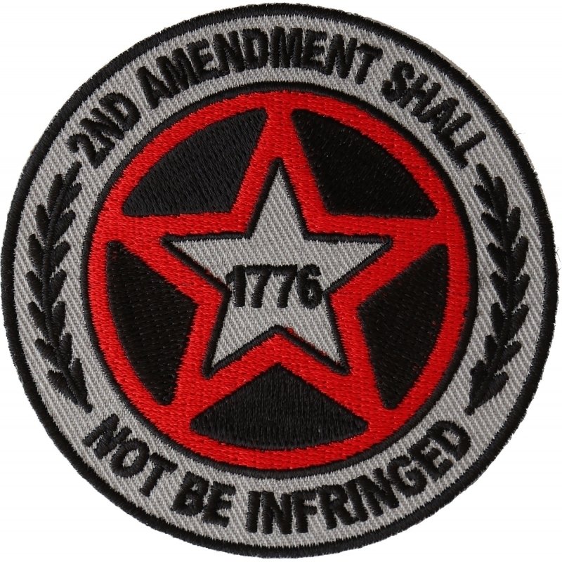 2nd Amendment Shall Not Be Infringed Star Patch - Buy One Get One Free - Vest Patch - P6570-DS