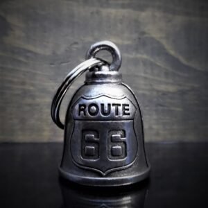 Route 66 - Pewter - Motorcycle Gremlin Bell - Made In USA - SKU BB32-DS