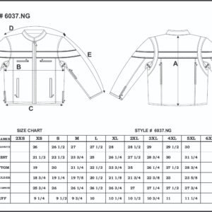 Leather Motorcycle Jacket - Men's - Racer Style - 6037-00-UN