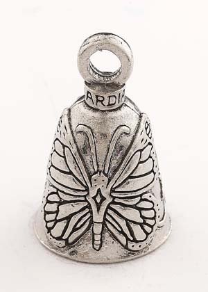 Butterfly - Pewter - Motorcycle Guardian Bell - Made In USA - SKU GB-BUTTERFLY-DS
