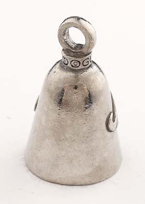 Mustache - Pewter - Motorcycle Guardian Bell® - Made In USA - SKU GB-MUSTACHE-DS