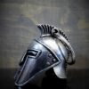 Spartan Helmet - Pewter - Motorcycle Spirit Bell - Made In USA - SKU BB68-DS