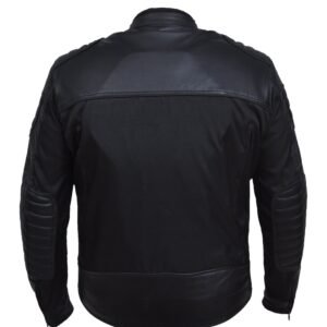 Nylon and Leather Textile Jacket - Men's - Motorcycle - 3610-00-UN