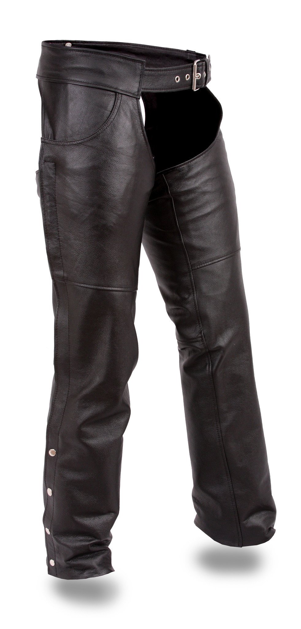 Rally - Unisex Leather Motorcycle Riding Chaps - SKU GRL-FMM835CC-FM