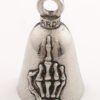 Middle Finger - Pewter - Motorcycle Guardian Bell® - Made In USA - SKU GB-MIDDLE-FINGE-DS