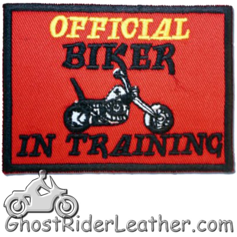 Vest Patches - Two Official Biker In Training - PAT-D610-x2-DL