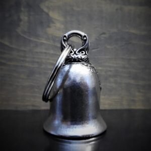 Fleur De Lis - Pewter - Motorcycle Gremlin Bell - Made In USA - SKU BB40-DS