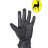 Leather Motorcycle Gloves - Women's - Deer Skin - Zipper - Biker - GLD114-22-DL