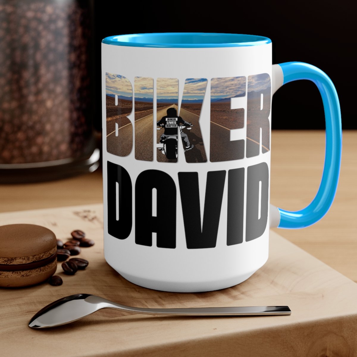 Personalized Name - Two-Tone Coffee Mugs - 15oz - Choice Of Colors