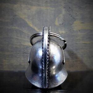 Spartan Helmet - Pewter - Motorcycle Spirit Bell - Made In USA - SKU BB68-DS