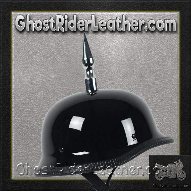 Novelty Motorcycle Helmet - Flat or Gloss - Spike - German - 4.5INCH-SPIKE-GERMAN-NOV-HI