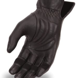 Leather Motorcycle Gloves - Women's - Gel Padding - Dame - FI114GEL-FM