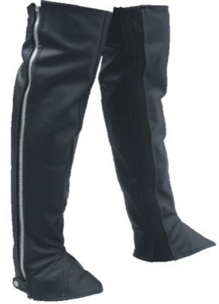 Leather Half Chaps - Leggings - Plain - AL2480-AL Leather Half Chaps - Leggings - Plain - AL2480-AL