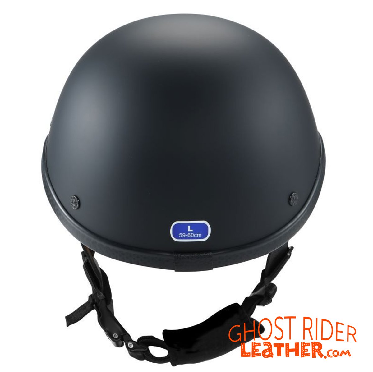 Novelty Motorcycle Helmet - Flat Black - Baseball Cap Style - H512-11-DL