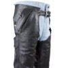 Leather Chaps - Unisex - Men's - Women's - Zipper Pocket -  C5334-17L-DL
