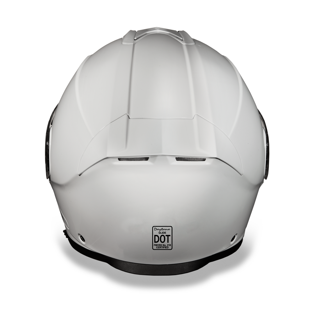 DOT Motorcycle Helmet - High Gloss White - Modular - Full Face - MG1-C-DH