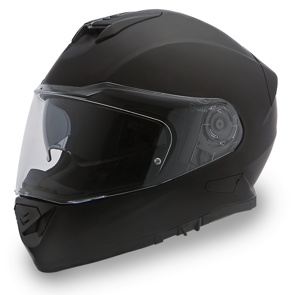 DOT Motorcycle Helmet - Detour - Dull Black - Full Face - DE1-B-DH