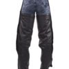 Leather Motorcycle Chaps - Braid Design - Men or Women - Naked - C326-11-DL