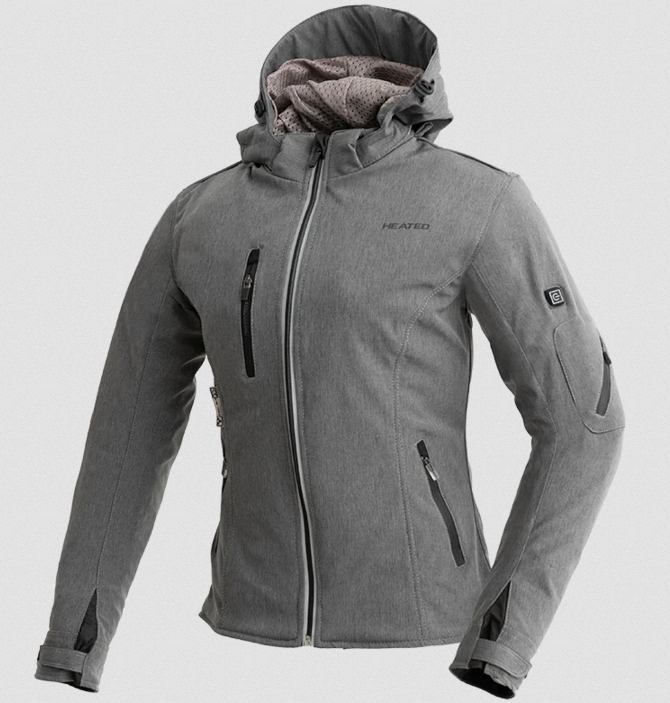 The Flare - Women's Breathable Heated Jacket With Armor - Black or Gray