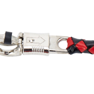 Get Back Whip - Black and Red Leather - With Pool Ball - 42 Inches - SKU GBW6-BB-DL