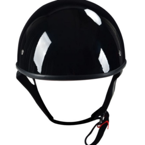 DOT Motorcycle Helmet - Matte Black - Shorty - Half - ULC-FX1-DL