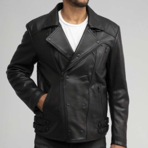 Leather Biker Jacket - Men's Fashion - Lambskin - Domanico - WBM2800NZ-FM