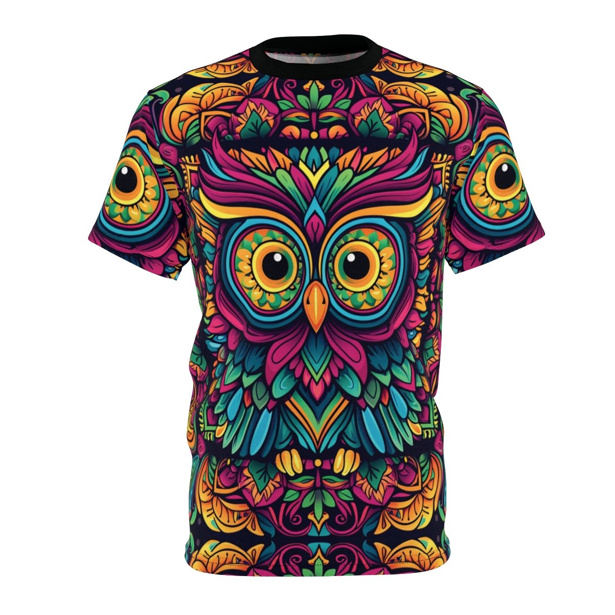 Owl Mandala - Multi Colors - Unisex Tee - T-Shirt