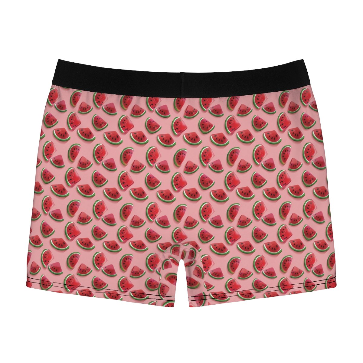 Watermelon Candy Slices - Red Green on Pink - Men's Boxer Briefs