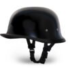 Novelty Motorcycle Helmet - High Gloss Black - German - 1004A-DH Size Chart