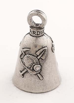 Coal Miners Do It In The Dark - Pewter - Motorcycle Guardian Bell - Made In USA - SKU GB-COAL-MINER-DS